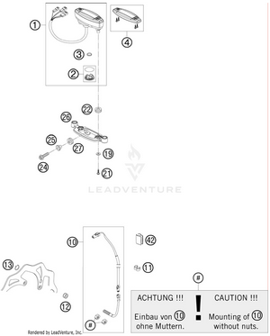 Instrumente / Schlosssystem Schematic