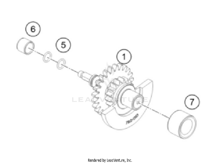 Balancer Shaft 250 SX-F ENGINE - 2025 Schematic