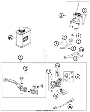 Hand Brake Cylinder Schematic