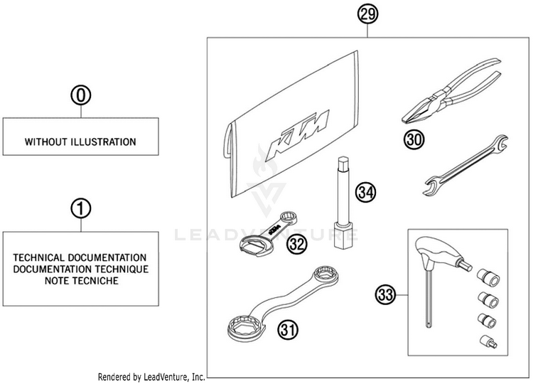 Accesories Kit 250 SX-F Chassis - 2010 Schematic