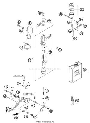 Rear Brake System Schematic