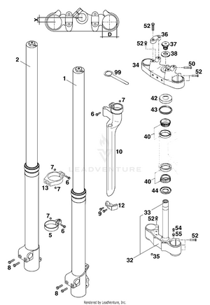 Front Fork Schematic