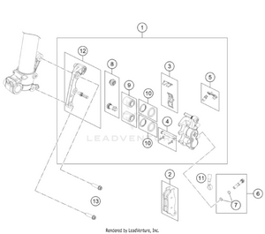 Front Brake Caliper Schematic