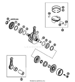 Crankshaft, Piston Schematic