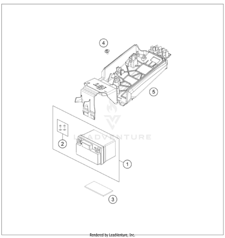 Battery 500 EXC-F CHASSIS - 2025 Schematic