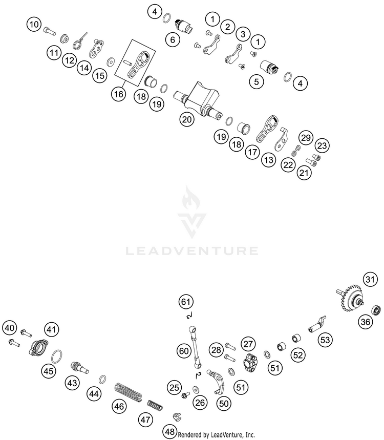 Exhaust Control 250 XC TPI ENGINE - 2020 Schematic