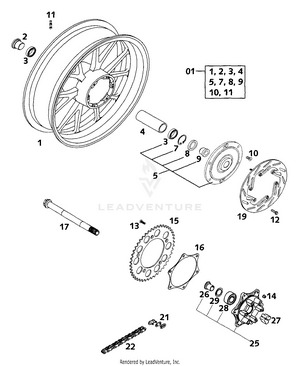 Rear Wheel Schematic