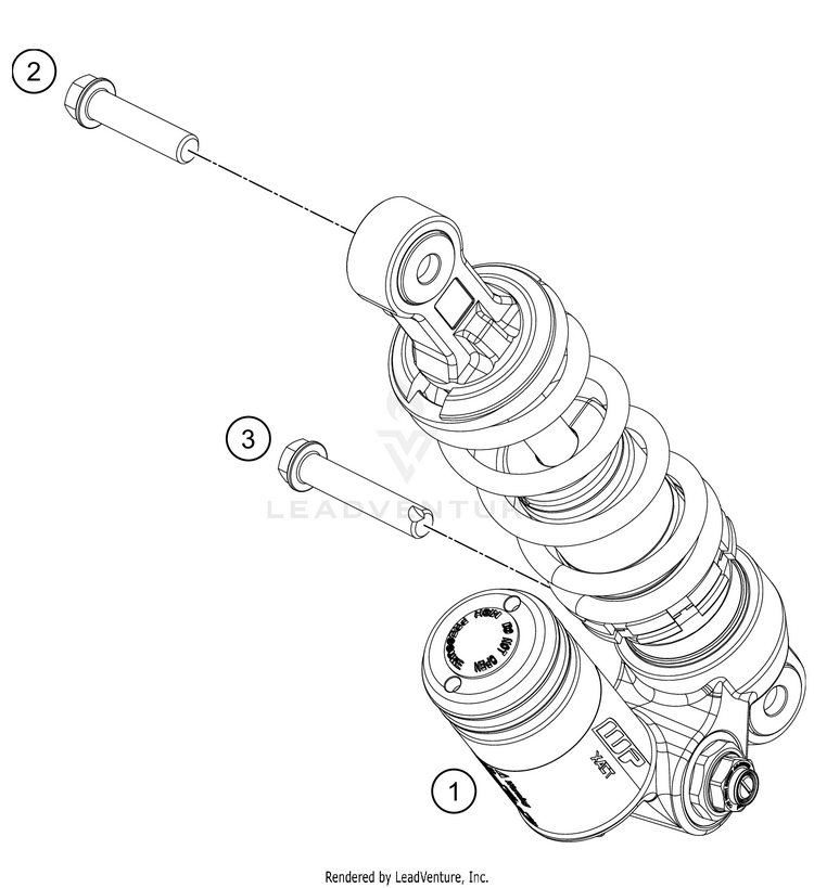 Shock Absorber 50 SX Factory Edition Chassis - 2021 Schematic