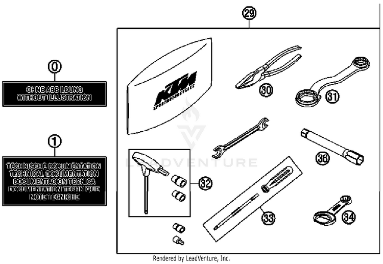 Accessories Kit 690 Enduro Chassis - 2011 Schematic