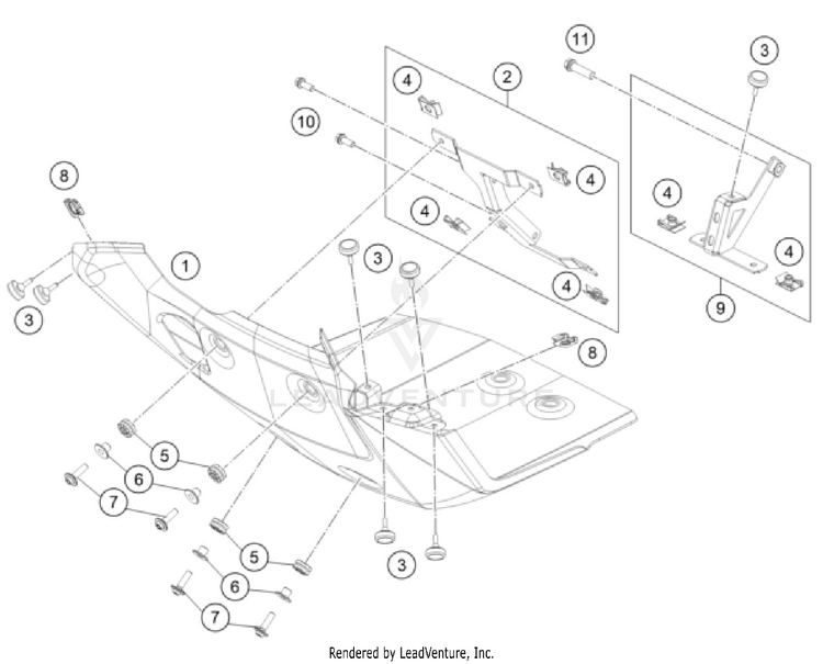 Engine Guard 1290 SUPER ADVENTURE R OT CHASSIS - 2024 Schematic