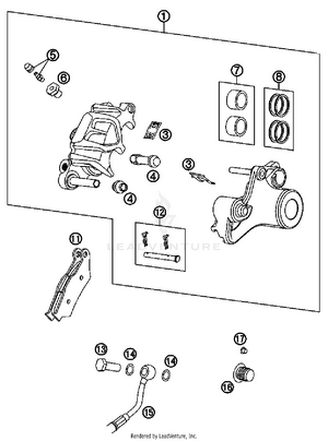 Brake Caliper Schematic