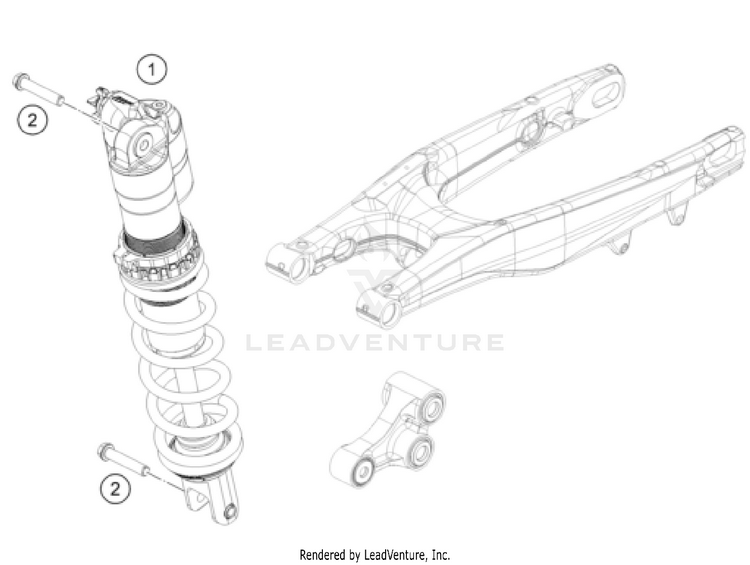 Shock Absorber 450 SX-F CHASSIS - 2024 Schematic
