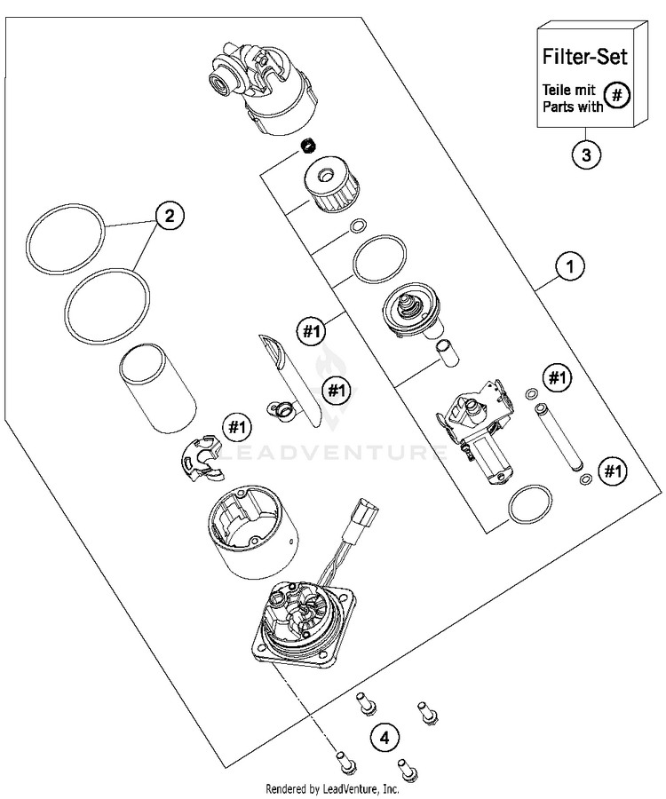 Fuel Pump 1290 SUPERDUKE R BLACK Chassis - 2015 Schematic