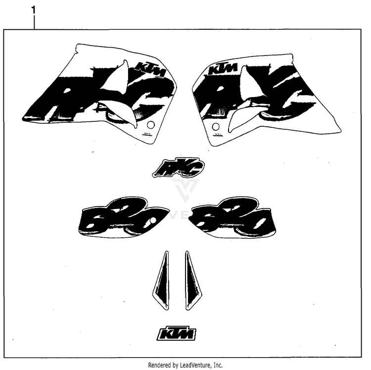 Decal 620 RXC Chassis - 1996 Schematic
