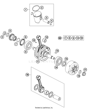 Crankshaft, Piston Schematic