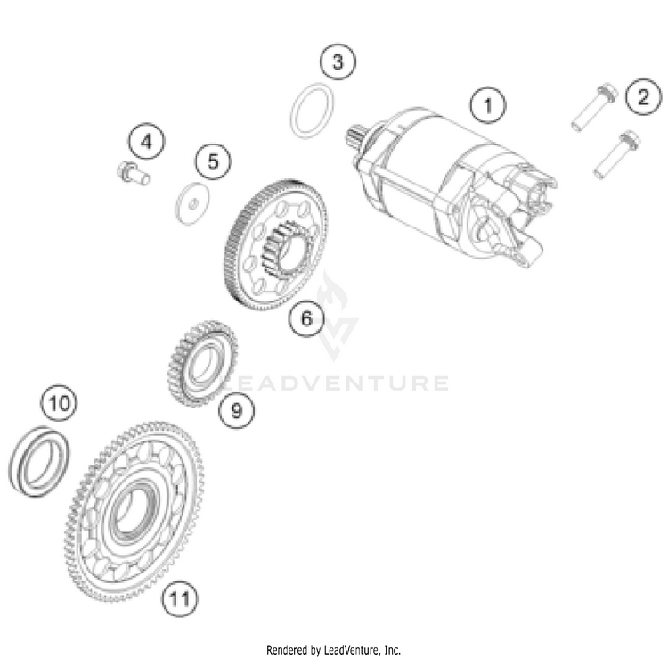 Electric Starter 450 SX-F / XC-F ENGINE - 2024 Schematic