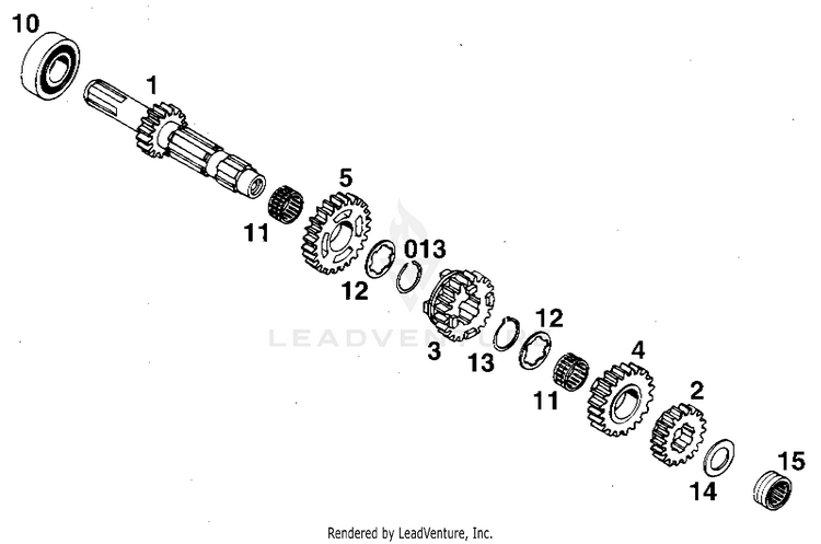 Transmission L 360 MXC Engine - 1997 Schematic