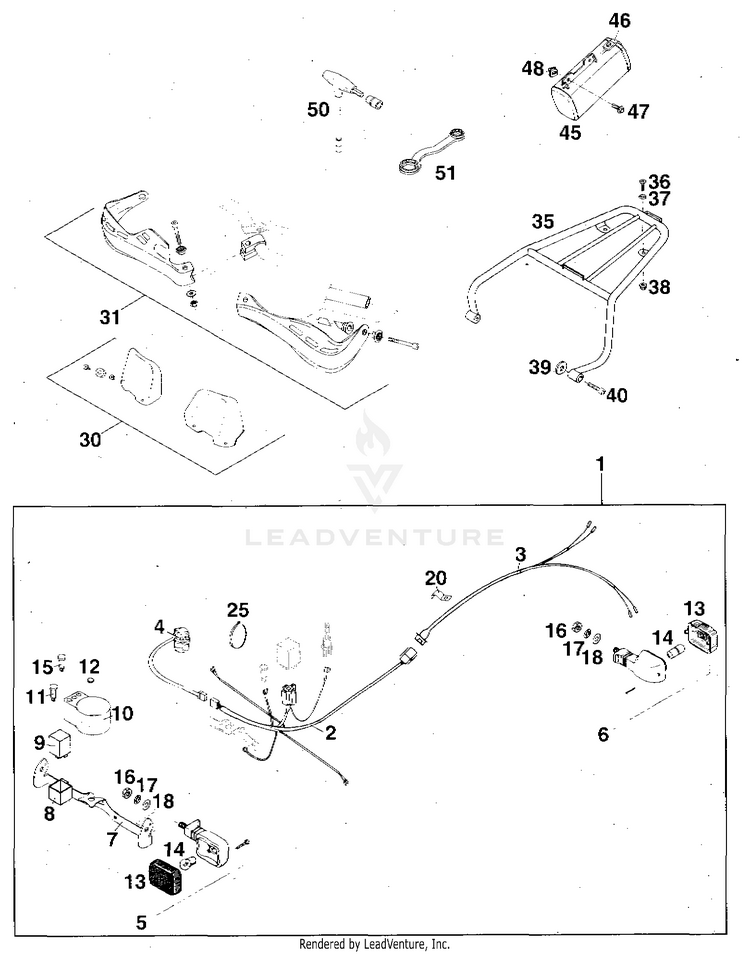 *Accessories 360 MXC Chassis - 1997 Schematic