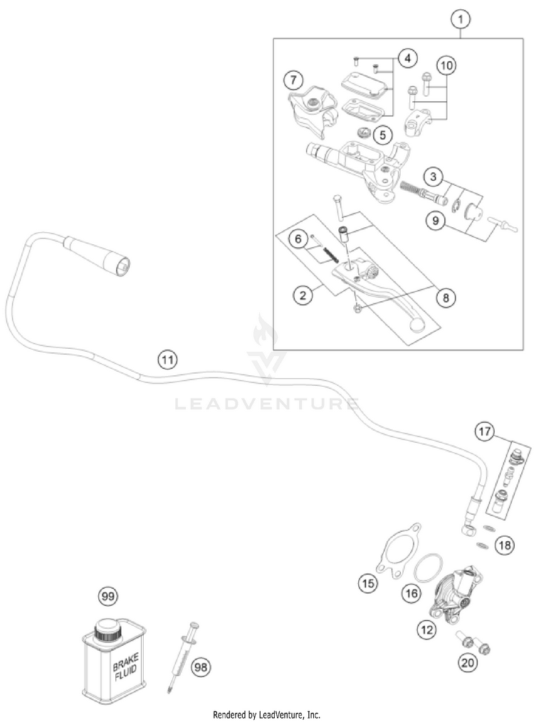 Clutch Control 350 SX-F ENGINE - 2026 Schematic