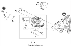 Brake Caliper Rear Schematic