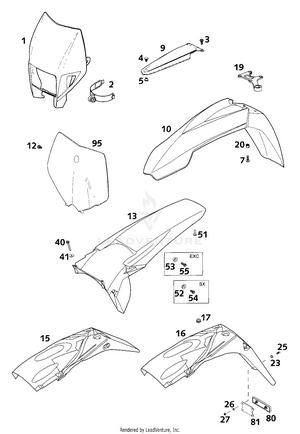 Fenders, Mask Schematic