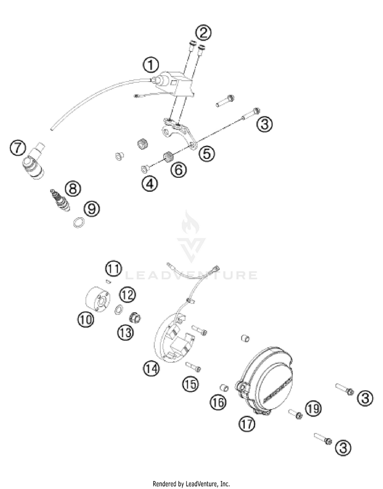 Ignition System 50 SX Engine - 2021 Schematic