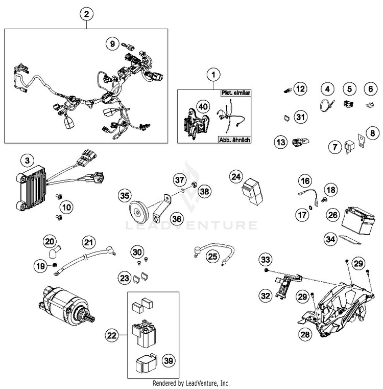 Wiring Harness 350 EXC-F CHASSIS - 2019 Schematic