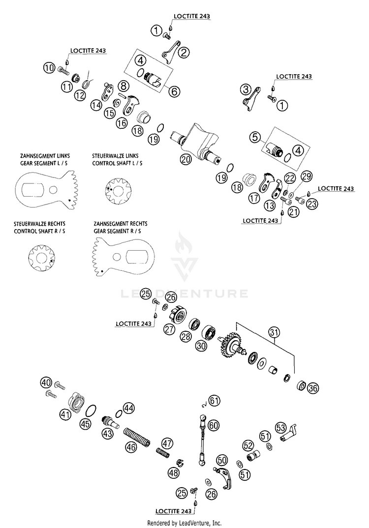 Exhaust Control 300 MXC Engine - 2004 Schematic