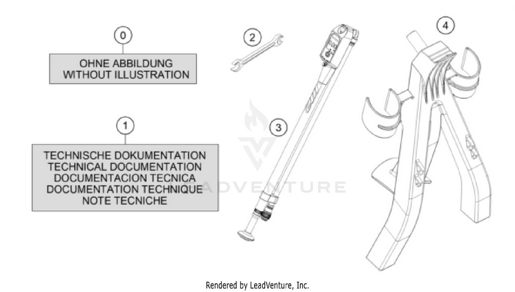 Accessory Pack 125 SX CHASSIS - 2026 Schematic