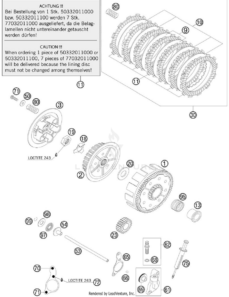 Clutch 150 XC Engine - 2012 Schematic