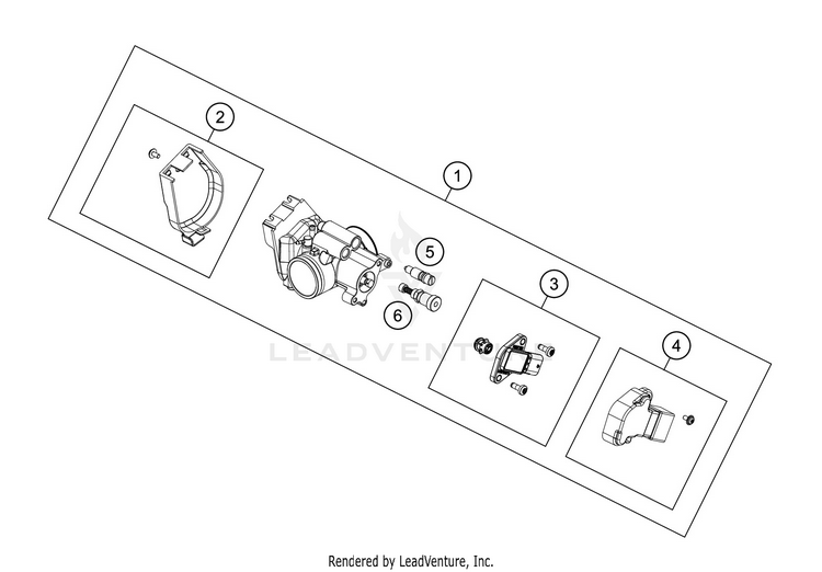 Throttle Body 300 XC-W TPI ENGINE - 2020 Schematic