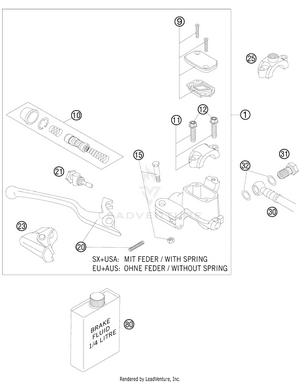 Hand Brake Cylinder Schematic