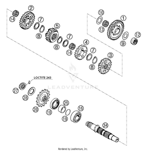 Transmission Ii - Countershaft Schematic