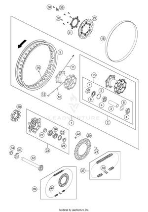 Rear Wheel Schematic
