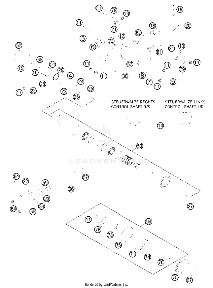 Exhaust Control 150 XC Engine - 2013 Schematic