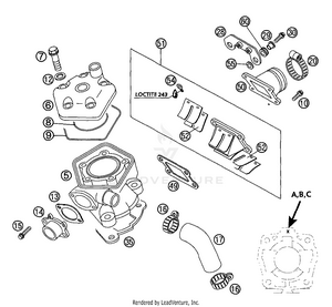 Cylinder, Cylinder Head Schematic