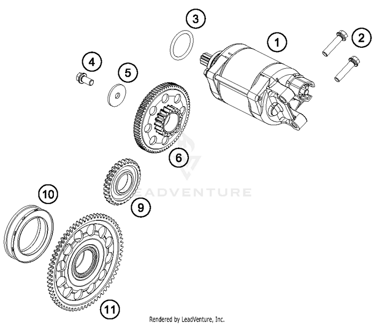 Electric Starter 450 SXF FACTORY EDITION Engine - 2016 Schematic