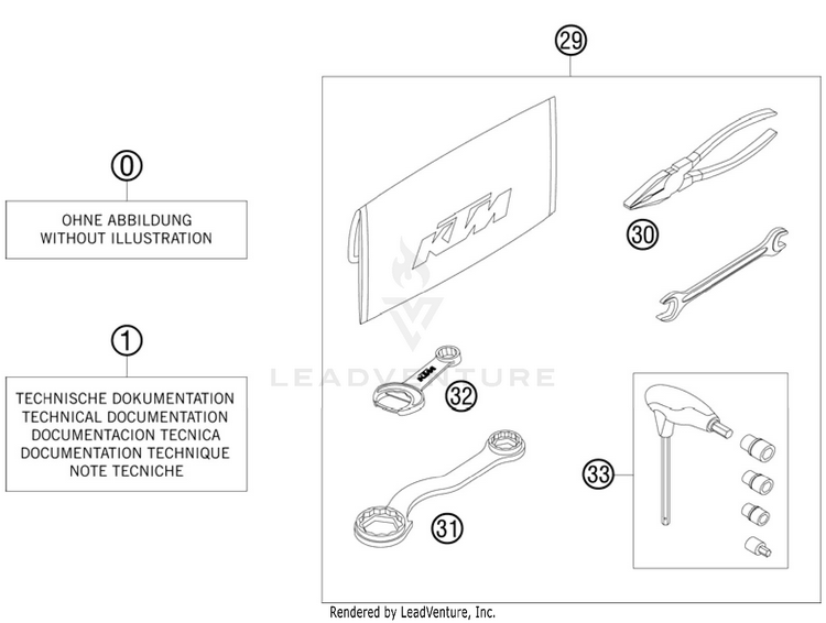 Accessories Kit 250 SX Chassis - 2011 Schematic