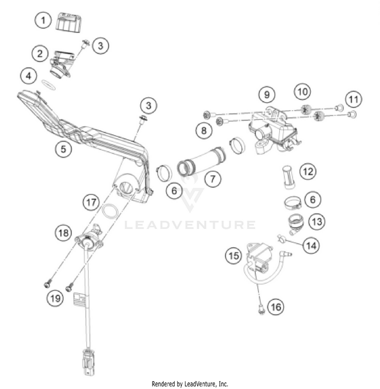 Lubricating System 250 XC-W ENGINE - 2026 Schematic