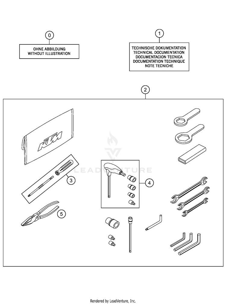 Seperate Enclosure 1290 SUPER ADVENTURE S ORANGE CHASSIS - 2020 Schematic