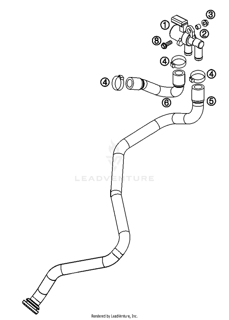 Secondary Air System Sas 690 LC4 Engine - 2007 Schematic