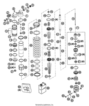 Shock Absorber Wp Pds Disassembled Schematic