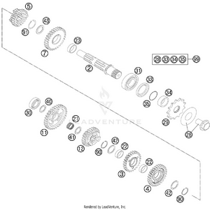 Transmission Ii - Countershaft Schematic