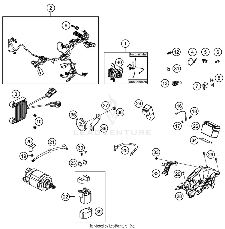 Wiring Harness 450 EXC-F SIX DAYS CHASSIS - 2019 Schematic