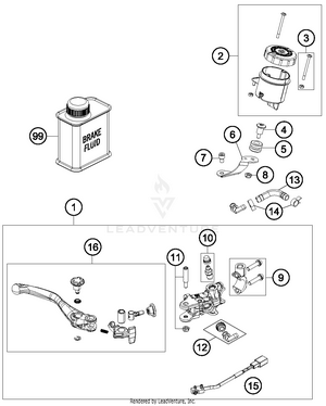 Hand Brake Cylinder Schematic