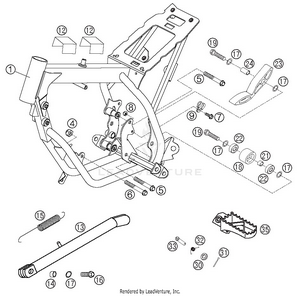 Frame, Side Stand Schematic
