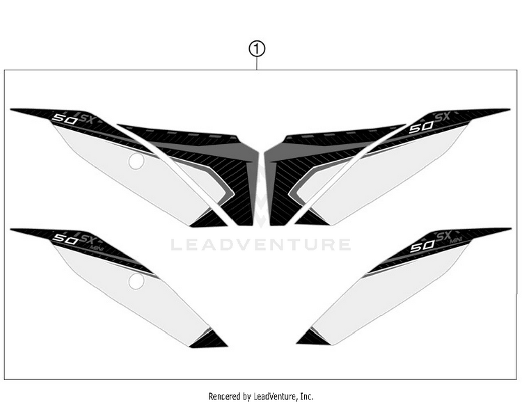 Decal 50 SX Mini Chassis - 2013 Schematic