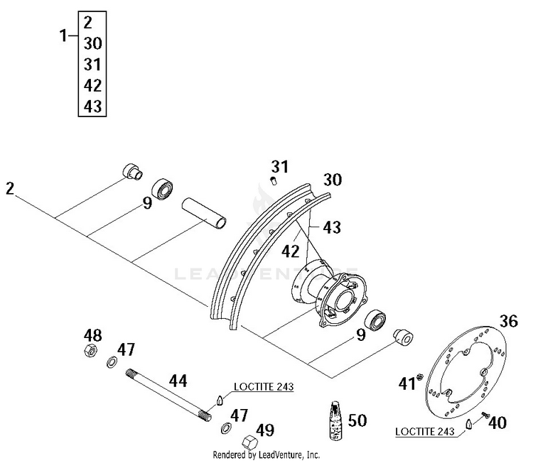 Front Wheel Schematic