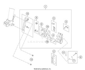 Front Brake Caliper Schematic