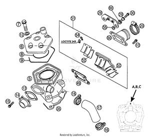 Cylinder, Cylinder Head Schematic